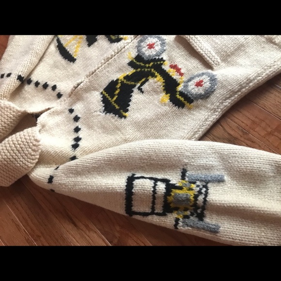 Men's Cowichan Sweater Sz M - Picture 4 of 6